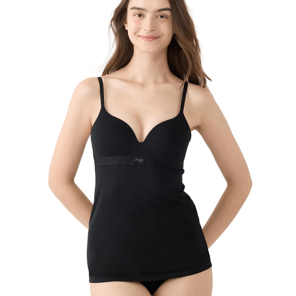 

Майка Triumph Sloggi Go Cotton с чашками размера M, (черный)