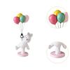 Balloon Bunny Figurine Tabletop Ornaments, Resin Nordic Flying Bunny Figure Sculpture for Living Room, Bedroom, Home, Party