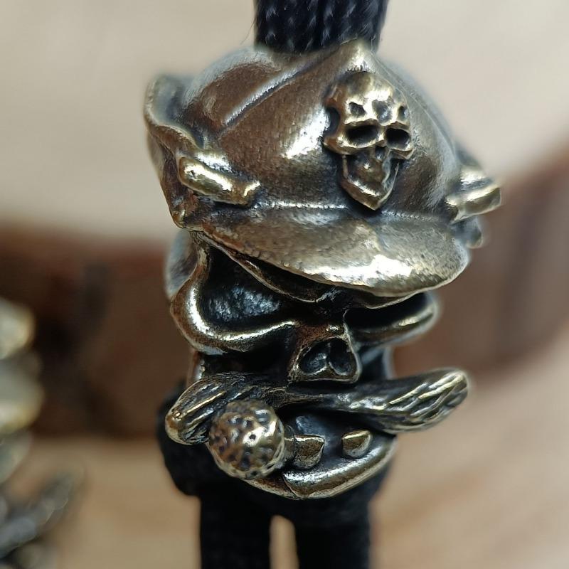 Little Old Man Brass Knife Beads DIY Woven Bracelets Lanyard Keychain Pendants Accessories Hangings Charms