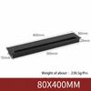 1Pcs Length 80mm-1000mm Aluminum Alloy Hole Cover Furniture Office Ventilation Hole Plug Desktop Hardware Black/Silver