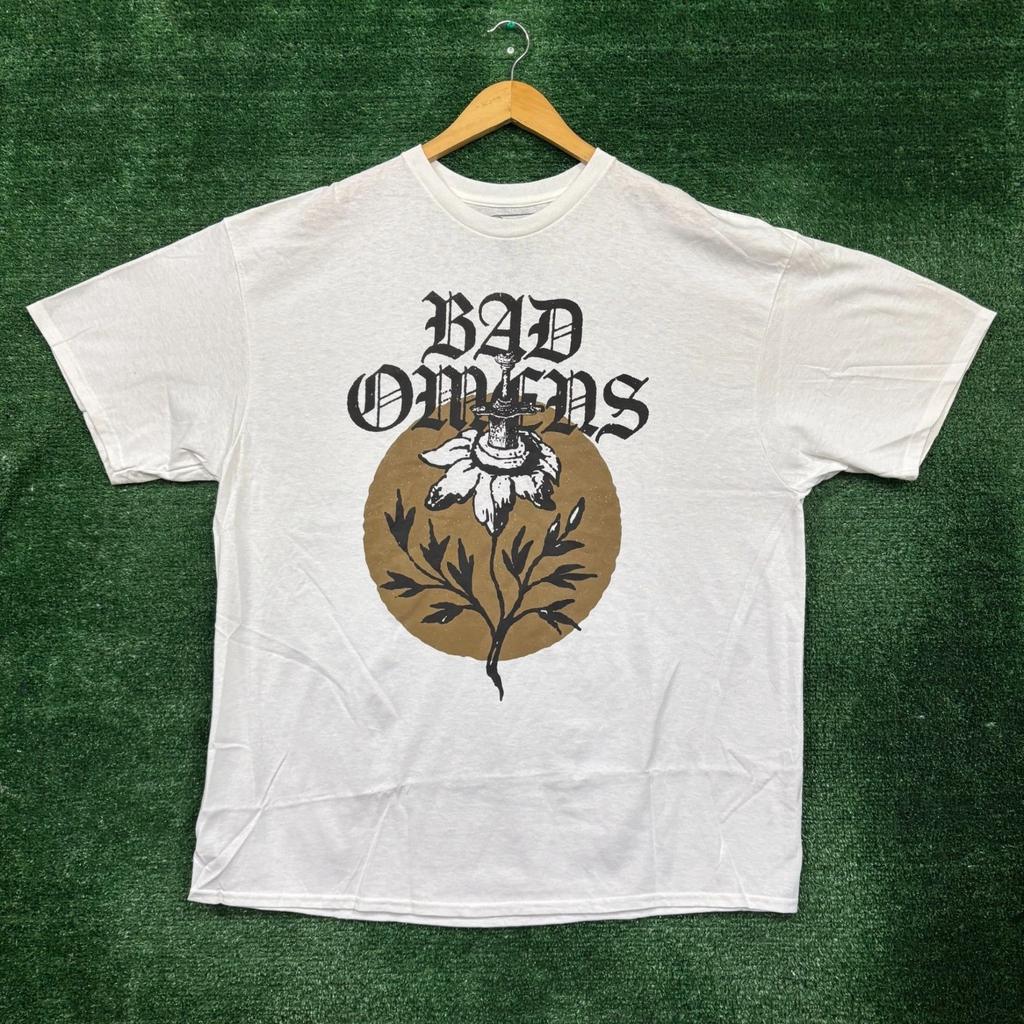 Bad Omens Sword Flower Heavy Metal Band T-Shirt Size 2XL