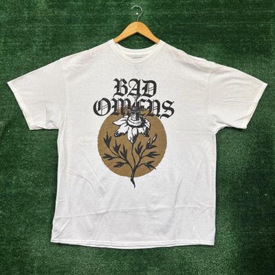 Bad Omens Sword Flower Heavy Metal Band T-Shirt Size 2XL