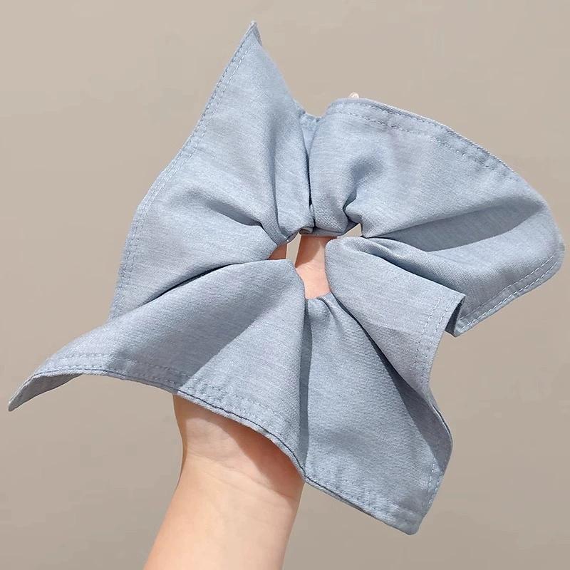 Elegant Large Square Scarf Hair Circle For Women Girls Elastic Satin HairBands Hair Ties Fashion Headband Hair Accessories