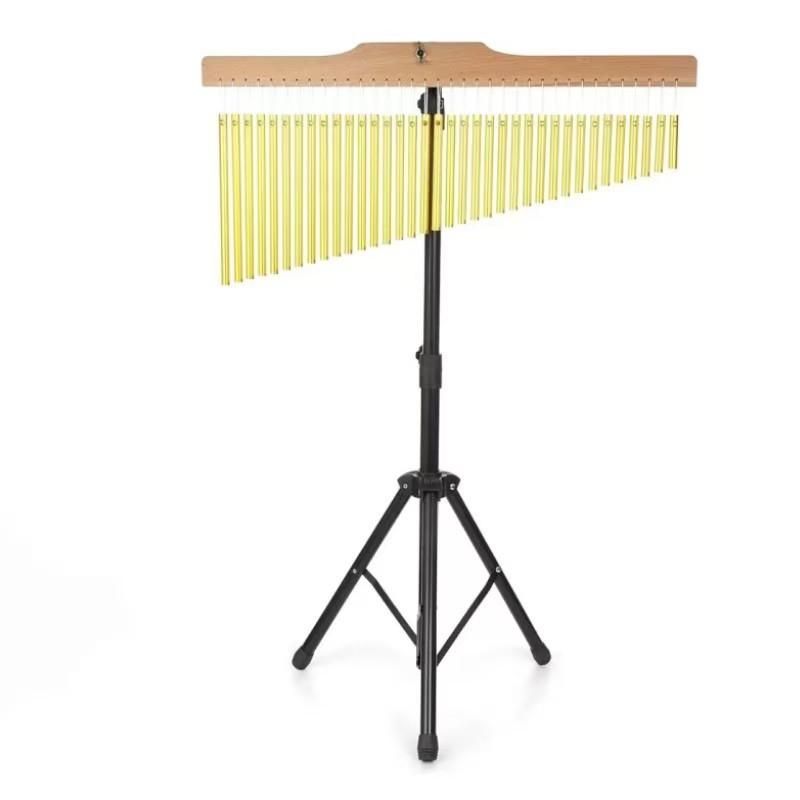 Orff Percussion Instrument 20/25/36Tone Wind Chime 6 Tone Wind Chime Electroplated Aluminum Alloy Bracket Adjustable Height 20 Tone