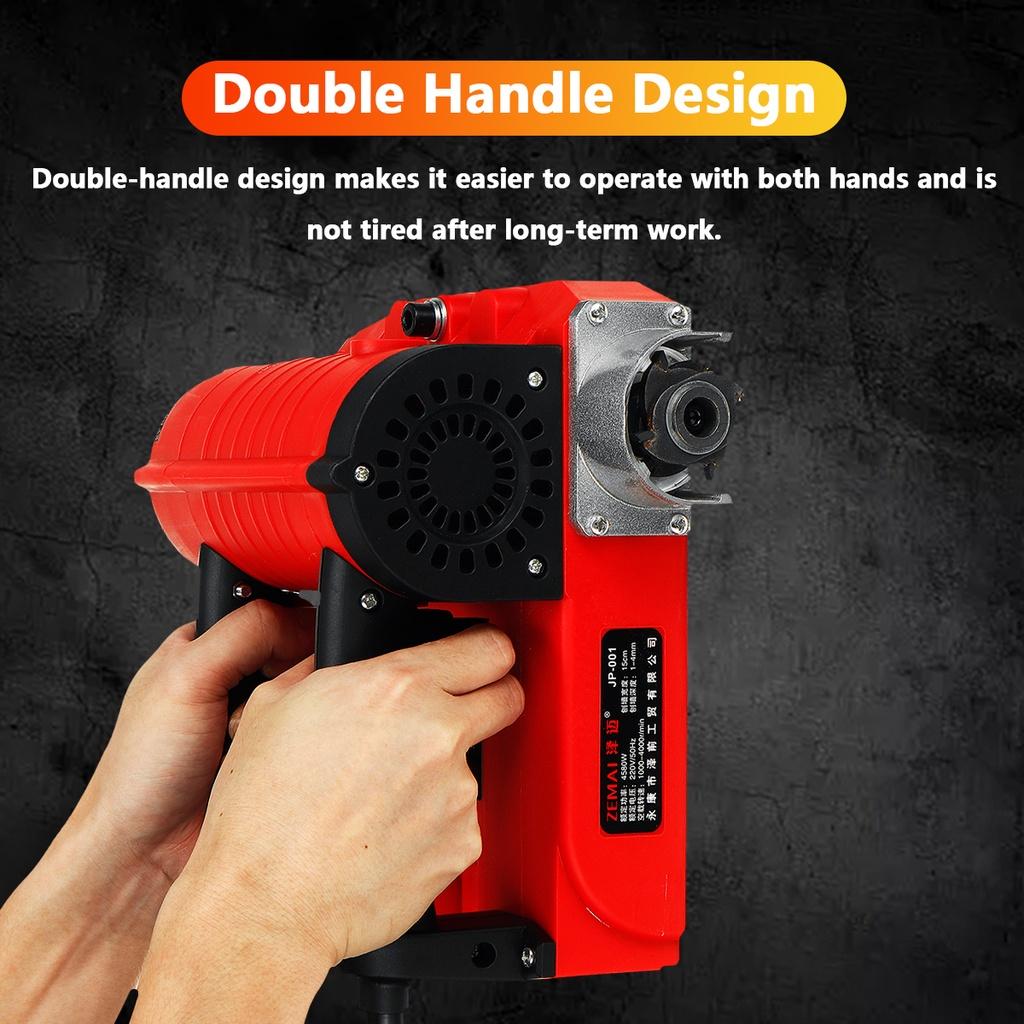 2680W 220V Electric Wall Planer Variable Speed Hand Held Power Tool Wood Cutting High Efficiency Planer Plane Wide Pure Copper Motor