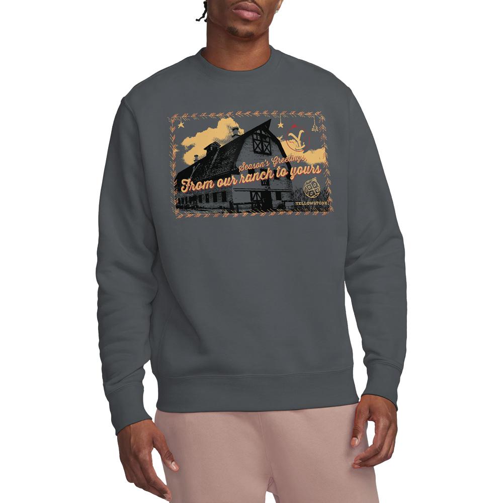 Yellowstone Unisex Adult Seasons Greetings From The Yellowstone Christmas Sweatshirt