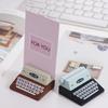 Wood Table Stand Card Holder Typewriter Shape Desktop Ornament Creative Photo Clips Holder  School