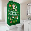 TU Christmas Shower Curtain Merry Christmas Holiday Decor Festive Xmas Bathroom Decor Waterproof Holiday Shower Curtain Set
