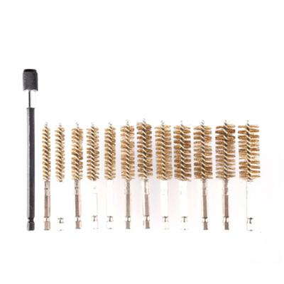 Portable Wire Twist Brush Flexible Fine Long Handle Brush For Cleaning / Deburring Pipes Holes WWO66