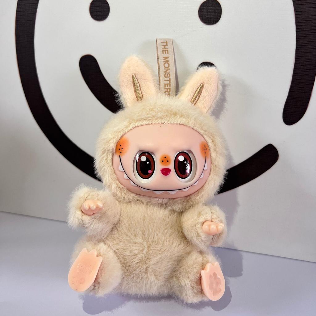 New Labubu Sitting Party Rotating Labubu Pendant Rotating Labubu Plush Vinyl Face Cute Pendant