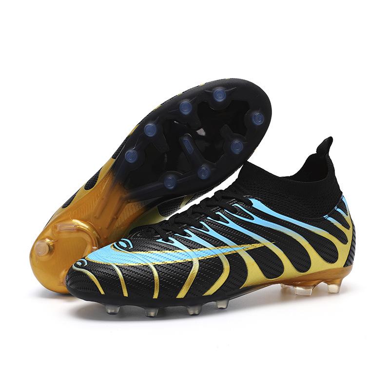 Football Shoes Men's and Women's TF Broken Nails Competition Sports Training Shoes Youth Students Ground Spikes Running Shoes