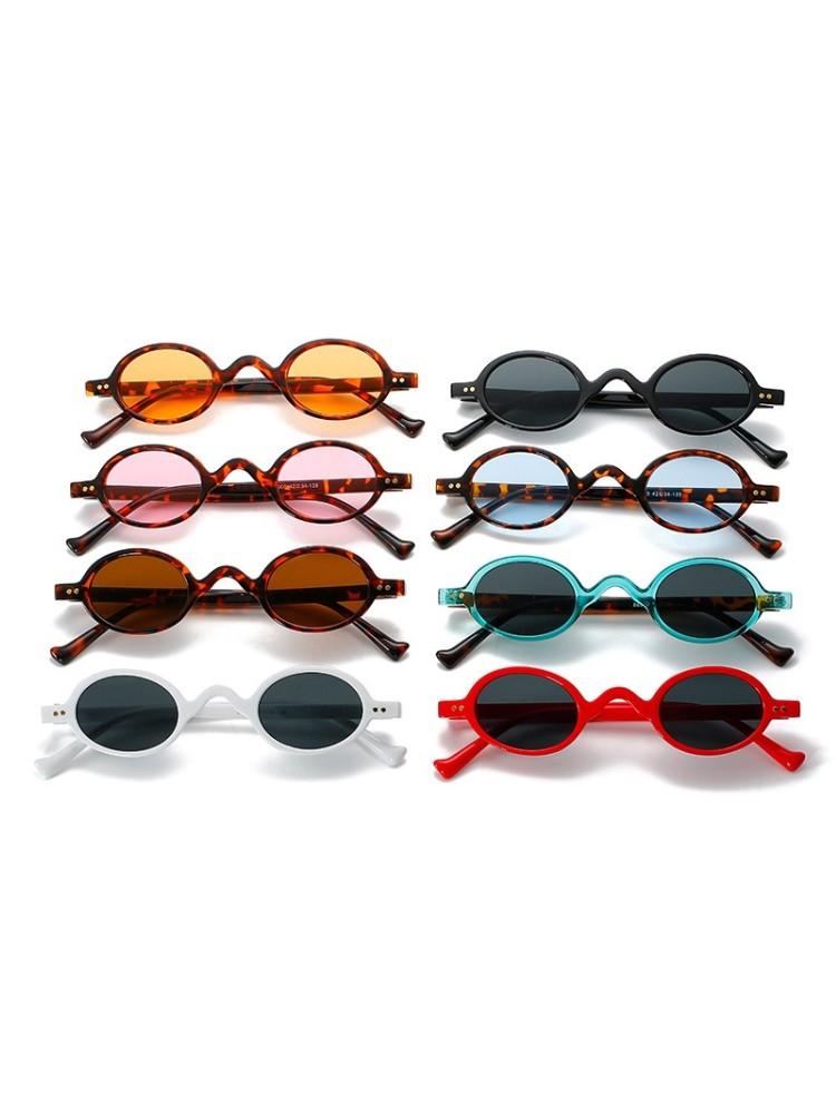 Fashion Small Round Sunglasses Women Vintage UV400 Protection Classic Steam Punk Style Oval Frame Shades for Men and Women
