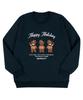 BEMIGHTY Happy Holiday Brushed Oversized Sweatshirt [Melan Grey]