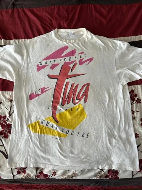 VINTAGE TINA TURNER 1987 What You Get Tour T-shirt XL