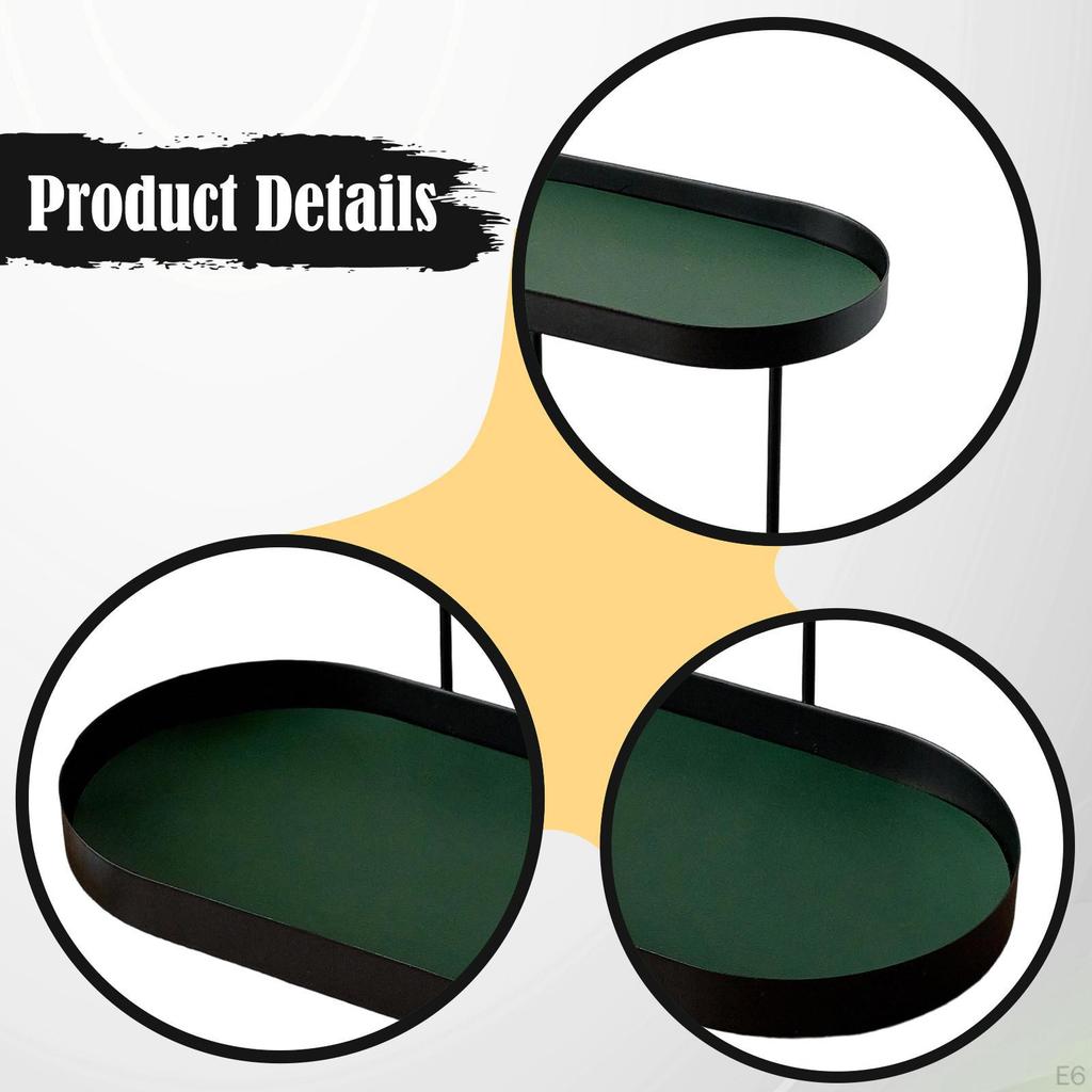 Counter Organizer Double Layer Decor Rack Perfume Makeup Skincare Shelf for Bedroom