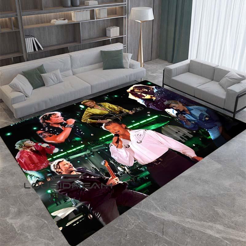 Cheap French Rock Star Johnny Hallyday rug Flannel All Season Light ...