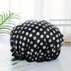 4PCS/SET Waterproof Printed Bonnet Double-layer Hair Care Hat Bath Essential Shower Cap  Shower