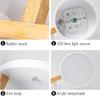 Nordic Wooden Ceiling Lights Indoor LED Macaron Color Decor Chandelier  Creative Ceiling Lamp For Parlor Bedroom Study Room Cafe