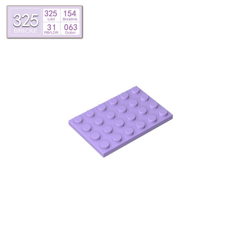 BRICKE Zhuan Ke 4x6 Plate Compatible with Lego MOC Building Blocks Puzzle Teaching Aids.