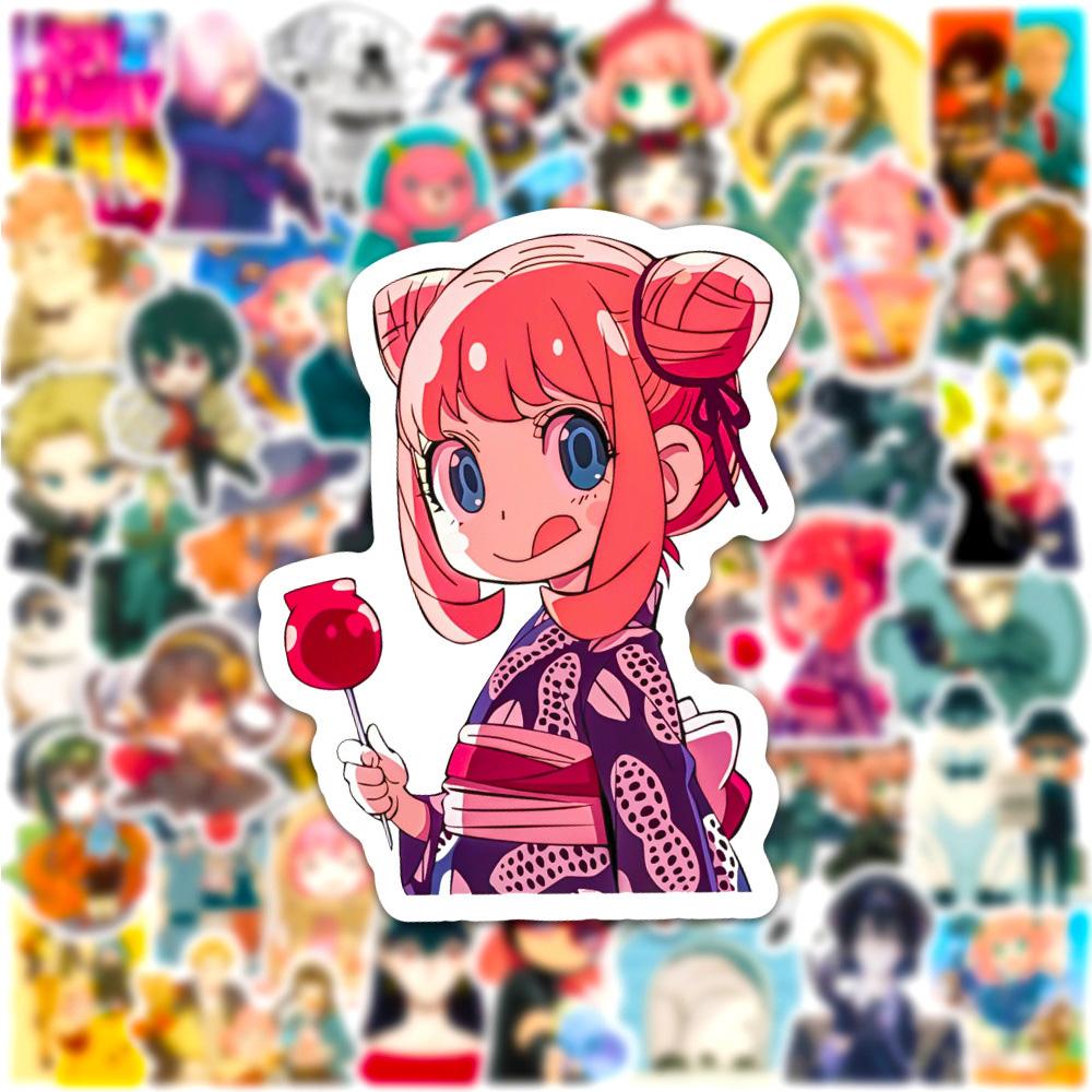 10/30/50pcs Spy× Family Stickers Yor Loid Anya Anime Sticker Aesthetics Laptop Notebook Phone Suitcase Kawaii Girls Decal Toy