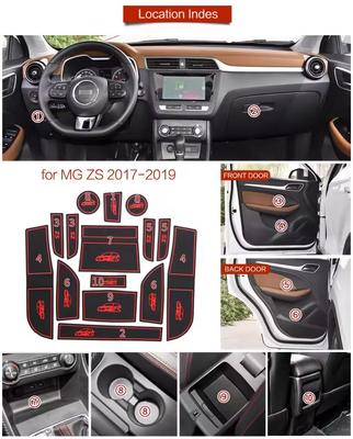 Covoraș Anti-Alunecare pentru Slotul Portierei și Suportul de Pahare pentru MG ZS 2017 - 2025 Pad pentru Canalele Portierei Suport de Pahare Accesorii Interior Mașină Cauciuc
