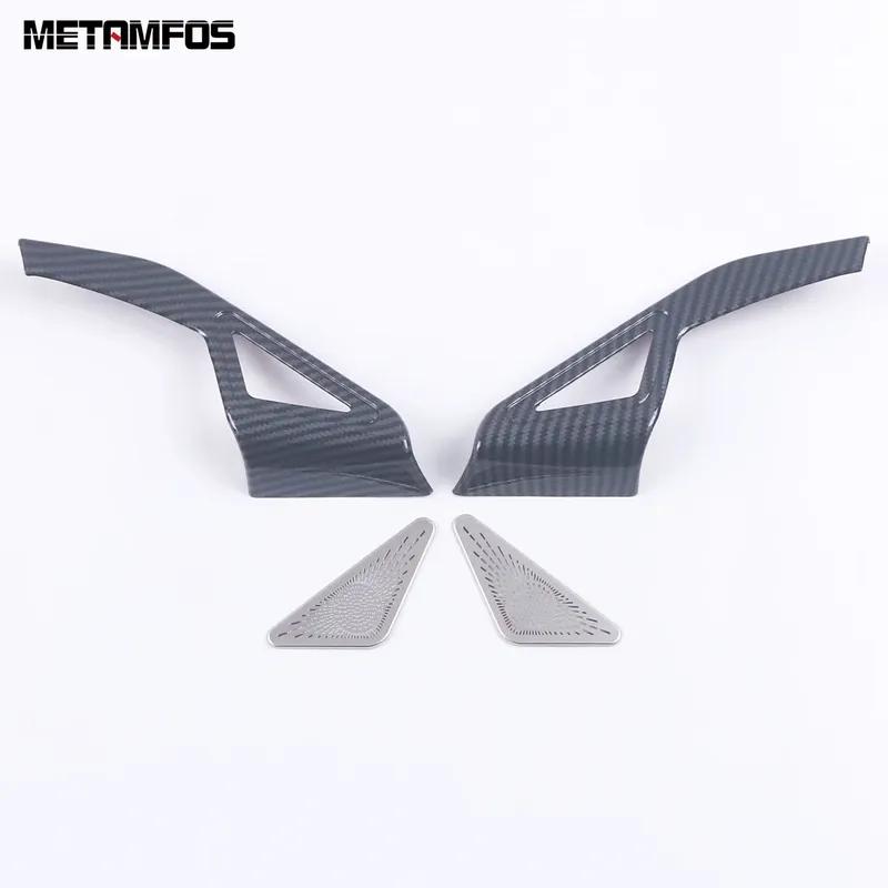 For Honda Civic 11th - 2024 2025 Carbon Fiber Front Window A Pillar Stereo Speaker Audio Speaker Cover Trim Accessories