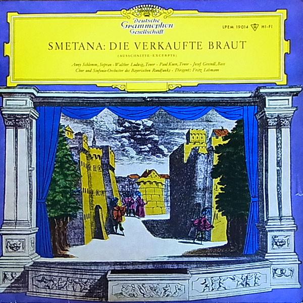 

Виниловая пластинка BEDICH SMETANA ANNY SCHLEMM WALT Проданная невеста Фрагменты LPEM19014 Deutsche Grammo 1962 Германия Классика Б/у