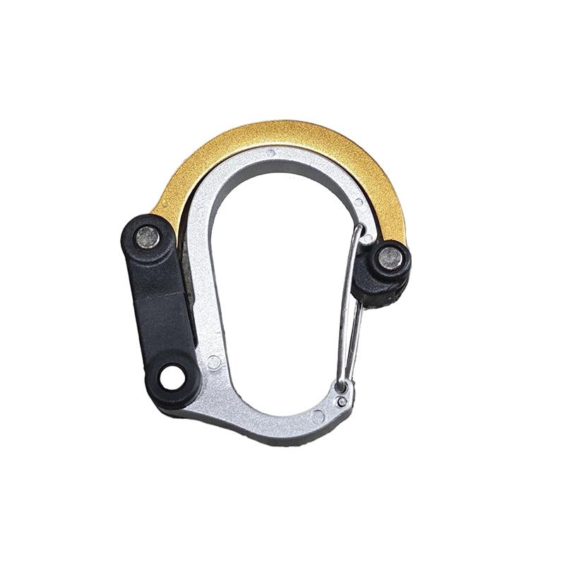 Outdoor Tactical Supplies Carabiner Multifunctional Aluminum Alloy D-Type Quick-Hanging Buckle Outdoor Hook