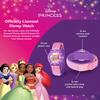 Disney Princess Plastic Time Teacher Analog Quartz Nylon Strap Strap Kids' Watch, Pink,