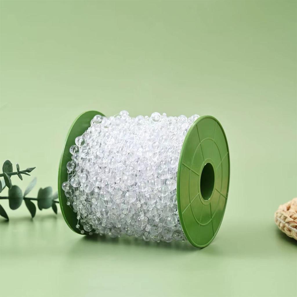 60CM Fishing Line Artificial Pearls Beads Chain Garland Flowers Wedding Christmas Party Decoration DIY Jewelry Accessory