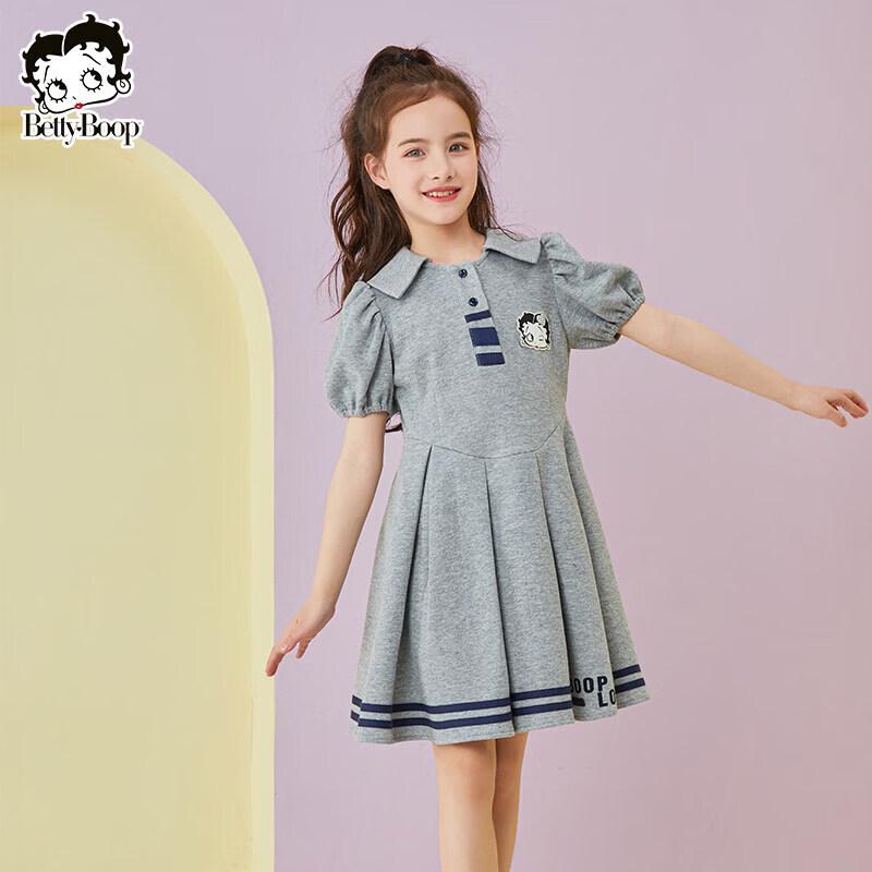 Betty 2026 Summer Girls' Loose Short Sleeve Dress