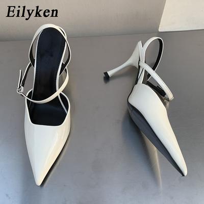 Fashion Eilyken Spring Women Slingback Fashion Buckle Strap Elegant Snadal Low Thin Heels Dress Pumps Shoes Zapatos