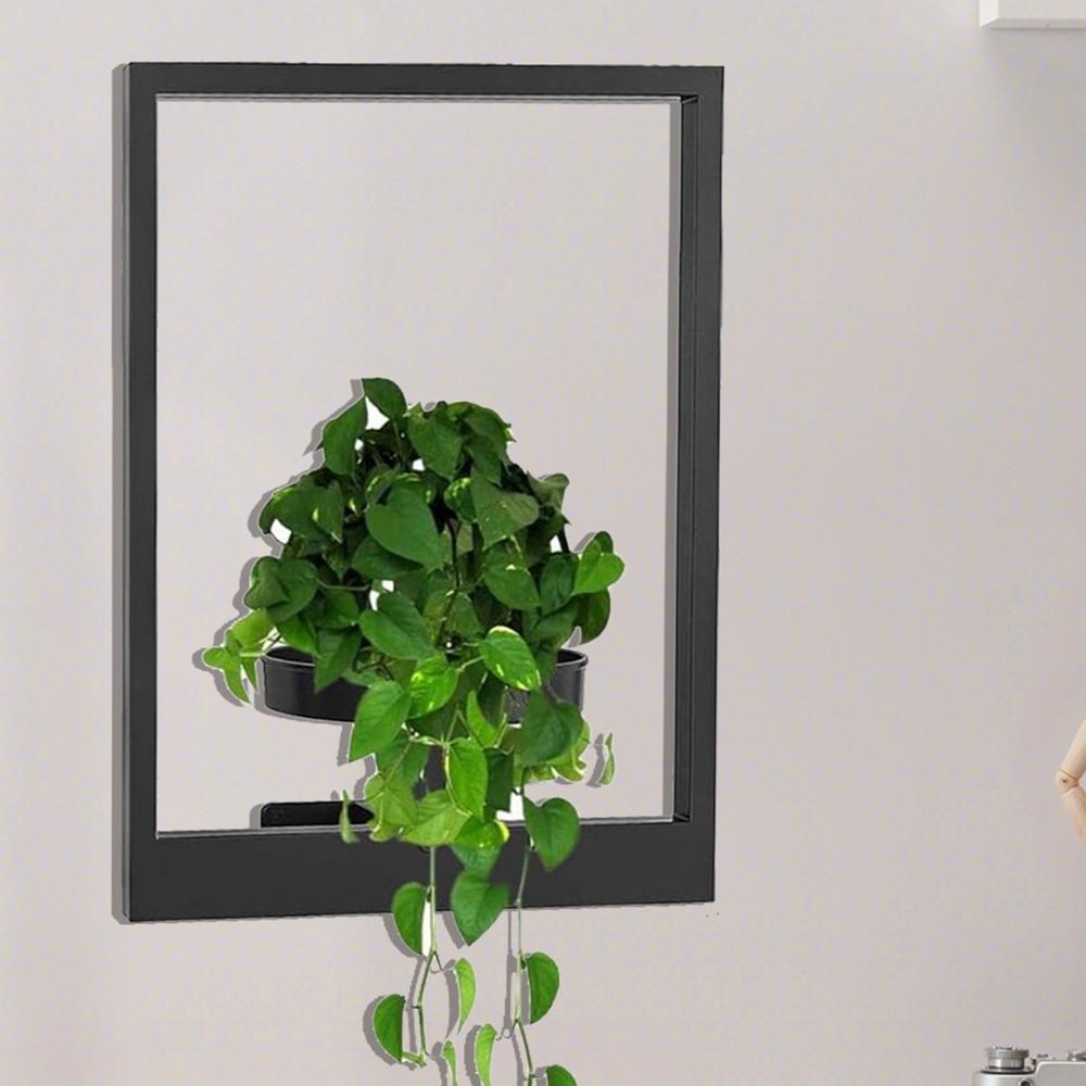 1pcs Picture Frame Wall Planter Holder Photo Frame Succulent Plants Metal Holder Heavy Duty Flower Pot Rack Garden Indoor Decoration