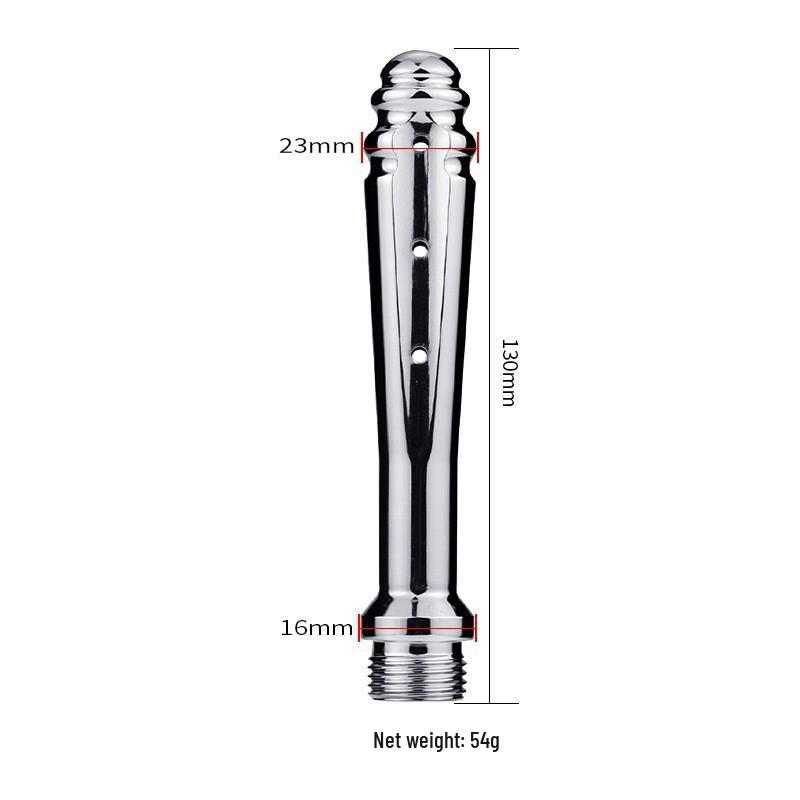 Metal Bead Anal & Vaginal Irrigation Tool - G-Spot Cleaning Enema for Personal Intimate Hygiene