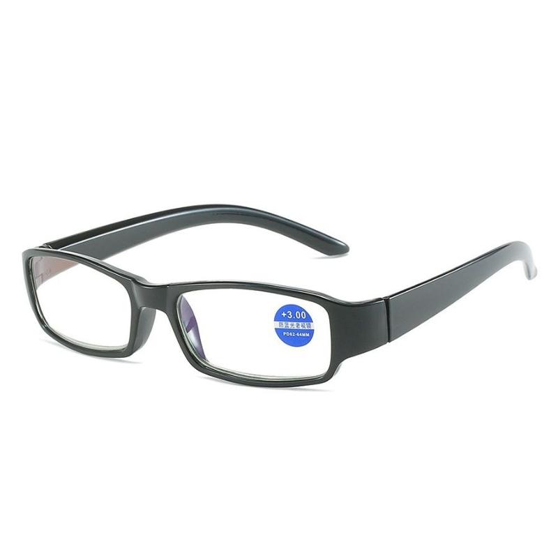 

Маленькие квадратные очки в оправе для женщин, ретро-очки в стиле Харадзюку, прозрачные очки для чтения, блокирующие синий свет +1.00 чёрный