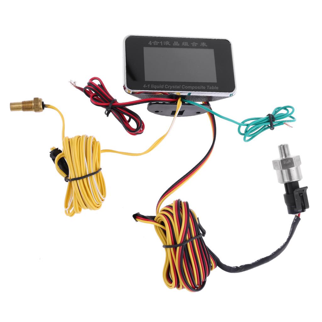 Universal Vehicle Large Combination Meter 12V-24V Display Panel Automotive Display Panel Quick Installation