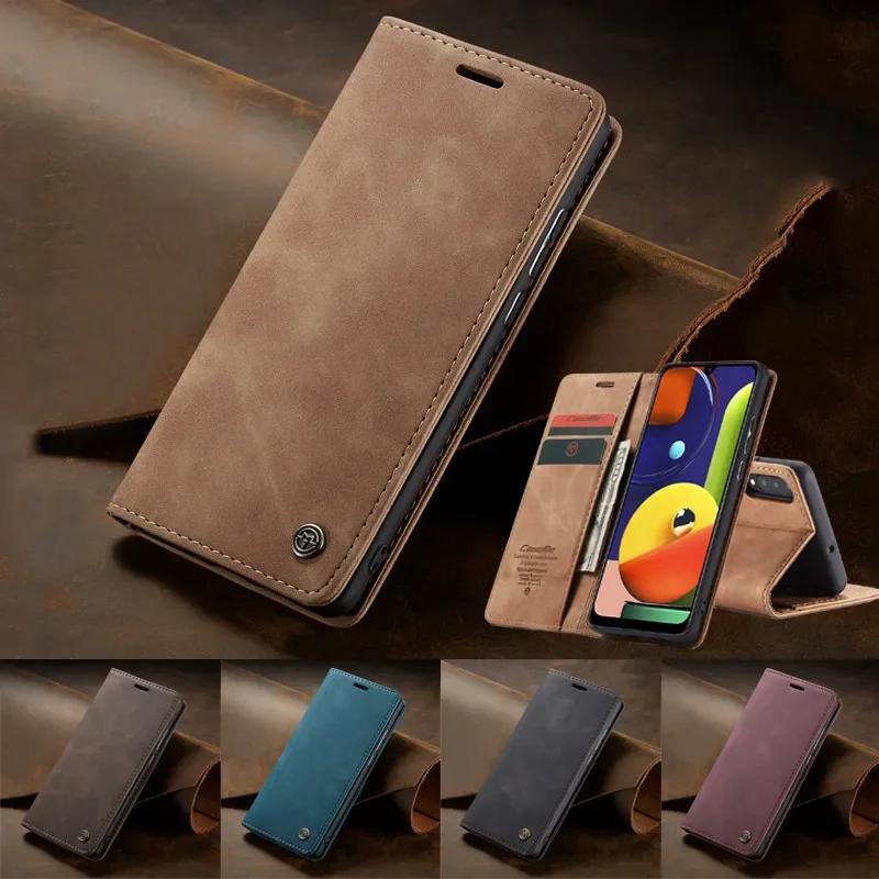 CaseMe Flip Leather Phone Case for Samsung A17 A07 A56 A36 A55 A35 A53 A73 A33 A23 A13 A52 Wallet Card Cover For Galaxy A16 A15 A14 A24 A34 A54 Coque
