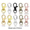 10Pcs/Lot 23/32/36/38mm Lobster Clasp Hooks Keychain 6 Colors DIY Jewelry Making Finding for Necklace Bracelet Chain Supplies