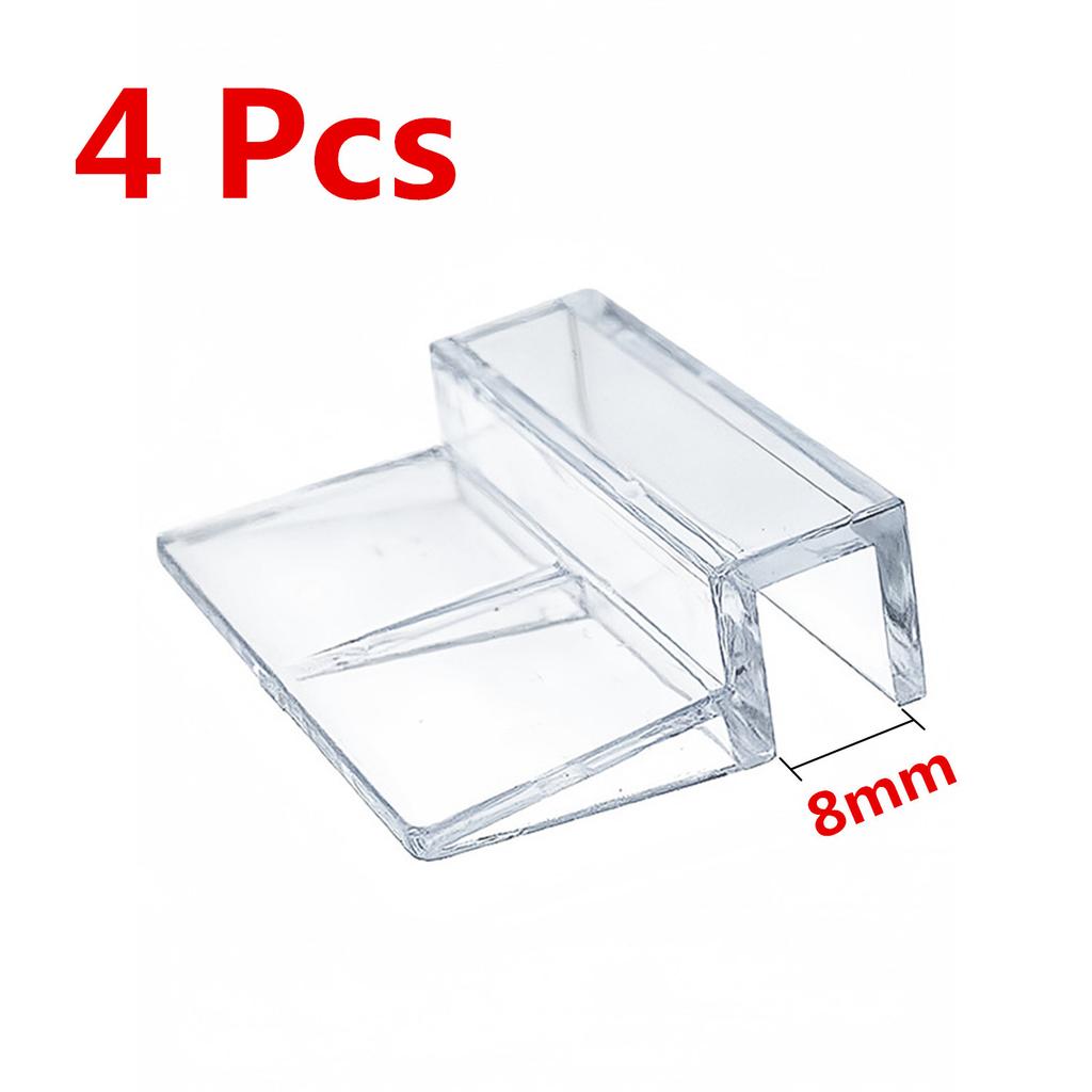 5/6/8/10/12mm Aquarium Acrylic Clips Glass Cover Support Holders Transparent Fish Tank Cover Plate Bracket Aquarium Accessories