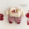 Kids' 3D Cartoon Peanut Hoodie - Winter New Year Fleece Lined Top for Boys 2025 