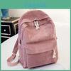 Lässiger Cord-Rucksack für Reisen und Schule mit großem Fassungsvermögen und leichtem Design