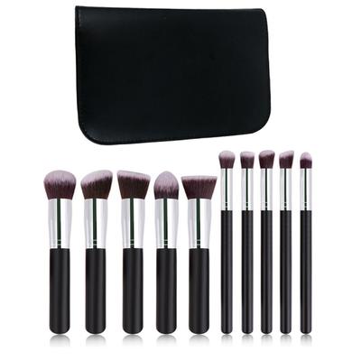 Foundation-Pinsel, loser Puderpinsel, Lidschattenpinsel, 10-teilig, Make-up-Pinsel-Set, weich, Komplettset, Anfänger, weiches Haar, Lidschattenpinsel