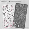 Christmas Series Snowflake Nail Art Transfer Tool - Printed Steel Plate with Transparent Film