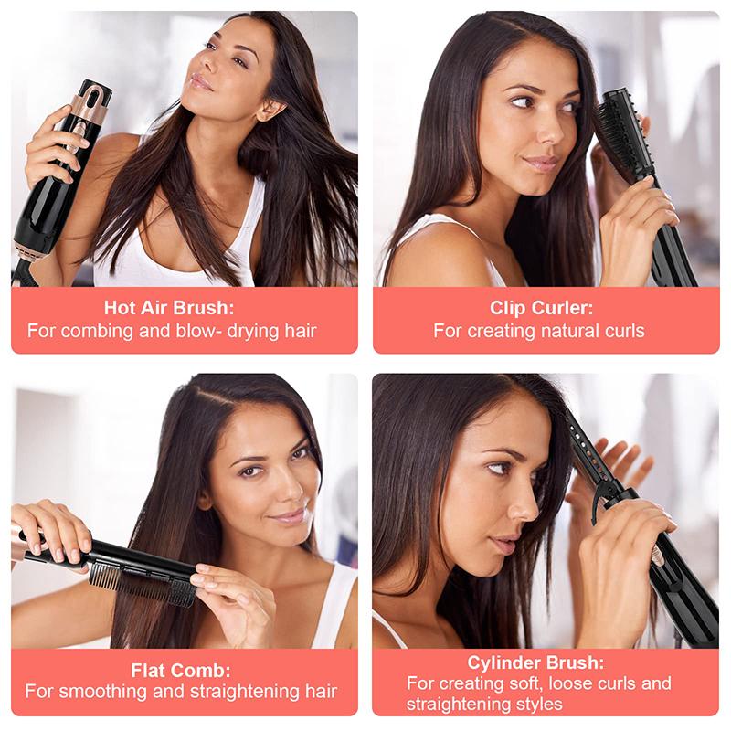 High Quality Multifunction Color Hair Straightener Comb Heat Pressing Copper Hair Styling Comb Electric Hot Comb with Hair Clips