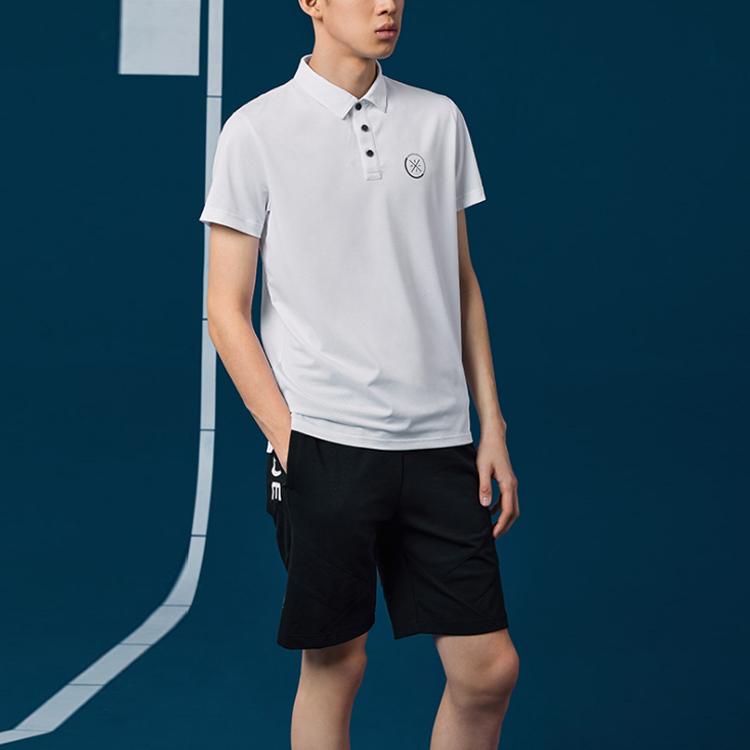 Li Ning Wade Series Letter Pattern Casual Sports Shorts Men shorts Black AKSR213-1