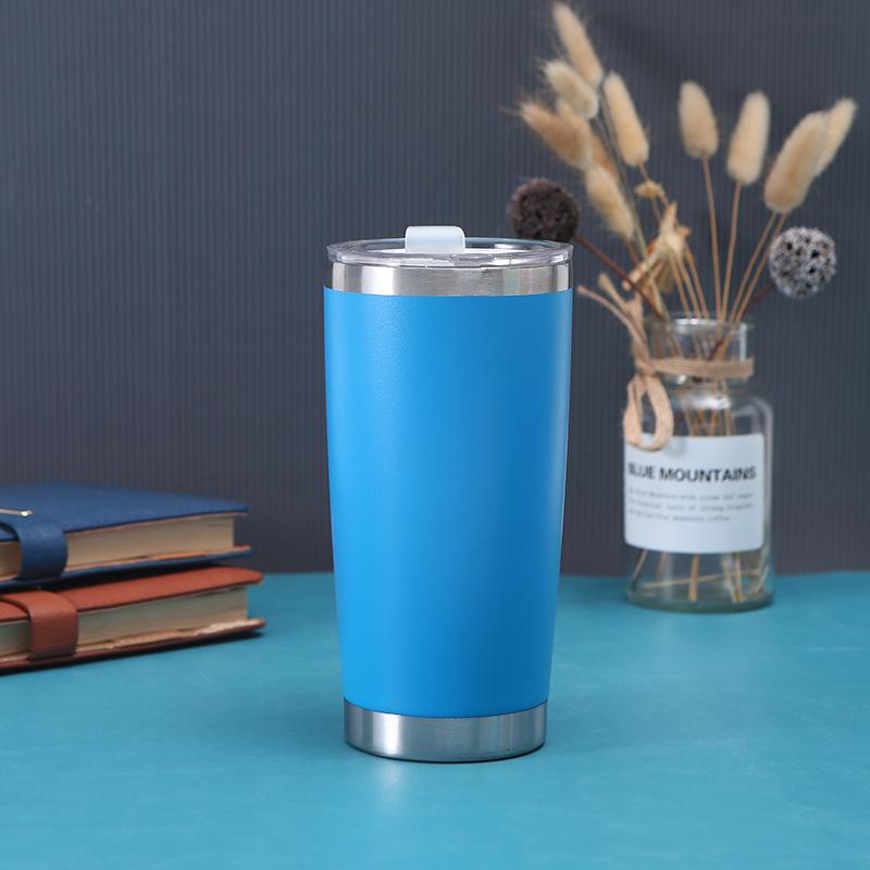 20oz 304 Stainless Steel Vacuum Insulated Car Cup - Customizable, Portable Beer Cup