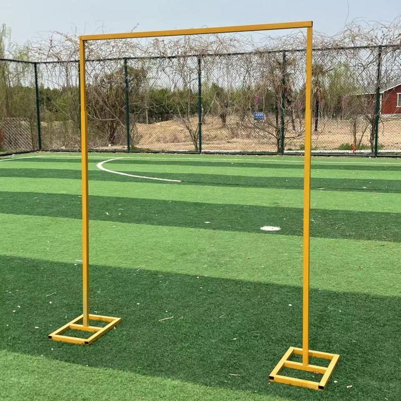 Gold Iron Wedding Arch with Telescopic Rods - Decorative Frame for Event Backgrounds