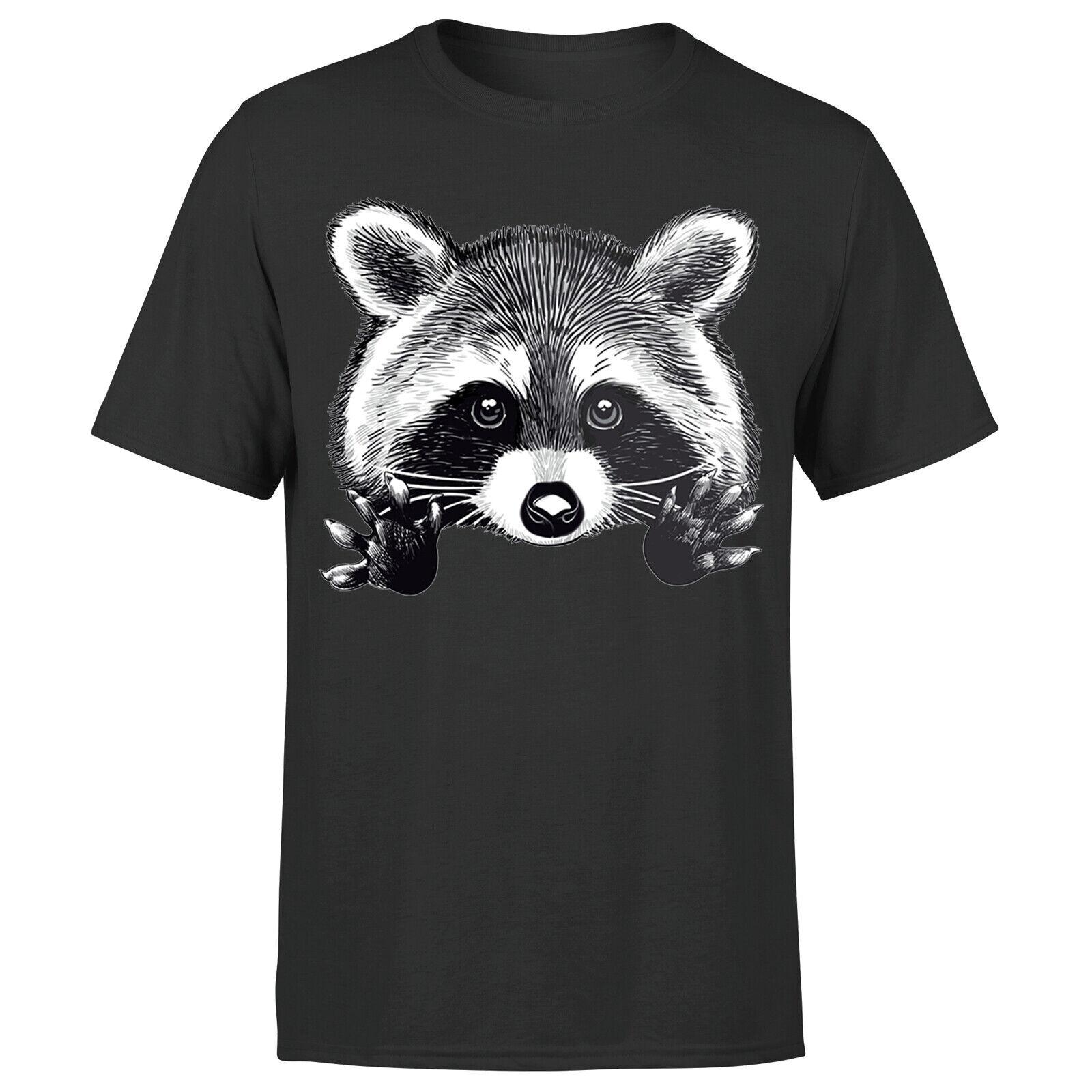 Little Raccoon Buddy Mens T Shirt Mens Womens Tees Top Funny Graphic Animal Lovers Unisex P1 OR A XL