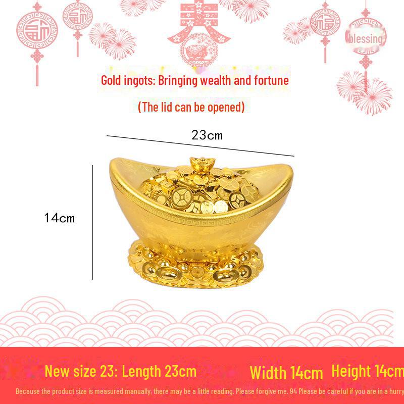 Gold Ingots Simulation & Props: New Year Candy Box, Spring Festival Décor, Wealth-Attracting Wedding Ornaments