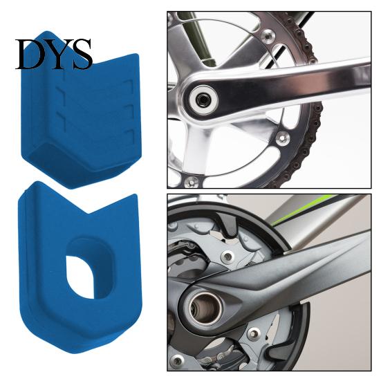 Silicone Shield 1 Pair Bicycle Crank Protector MTB Mountain Bike Crankset Caps Guard Anti-Scratch High Strength Arm Boots Protective Gear Road Cycling